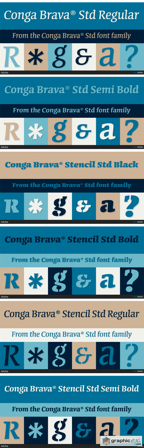 Conga Brava Font Family