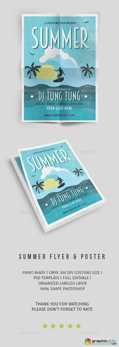 Summer Party Flyer vol. 9