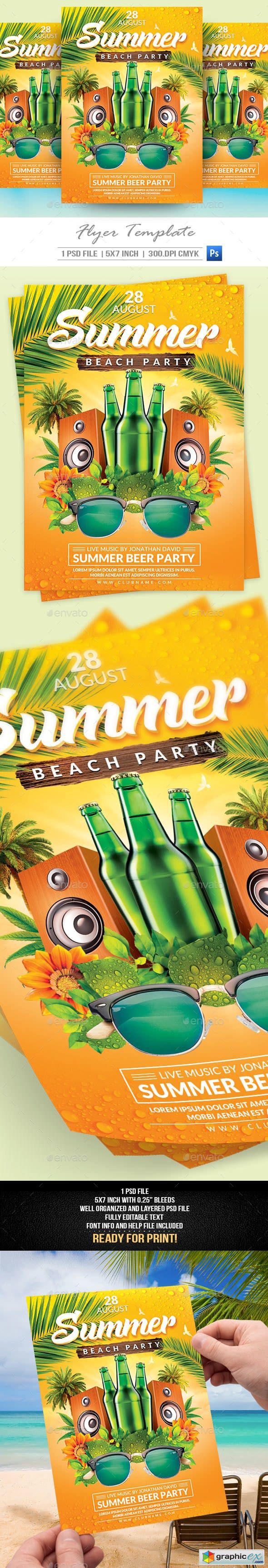 Summer Party Flyer Template V2