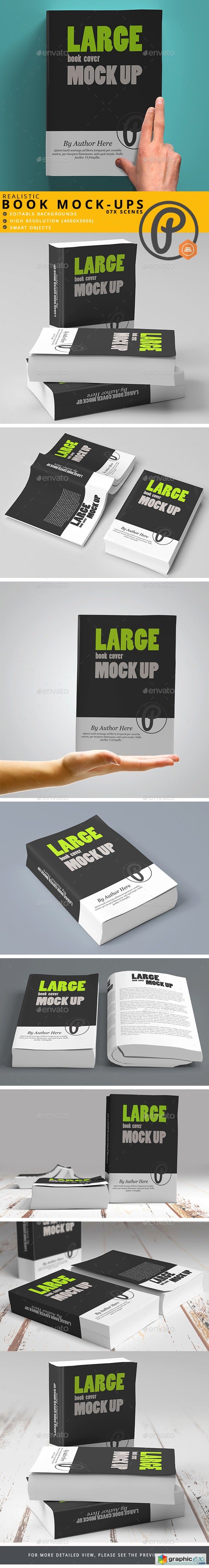 Softcover Large Book Mock Up