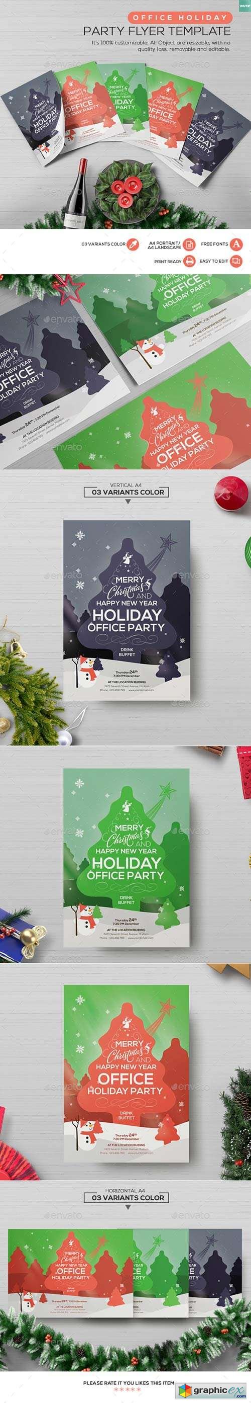 Office Holiday Party - Flyer Template