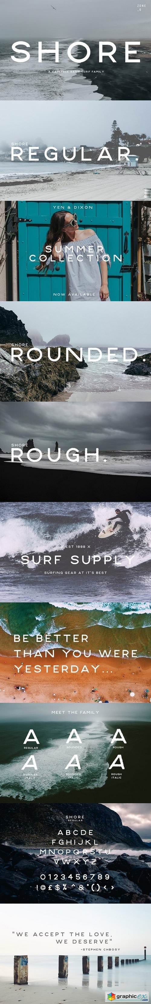 Shore | A Carefree Font Family