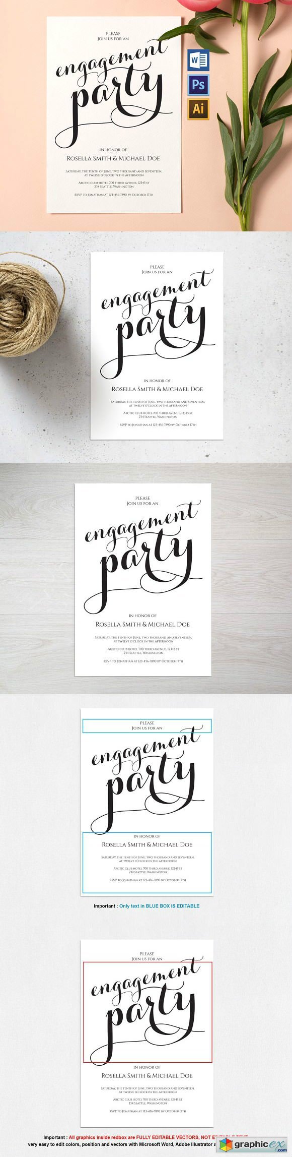 Engagement Party Invitation Wpc231