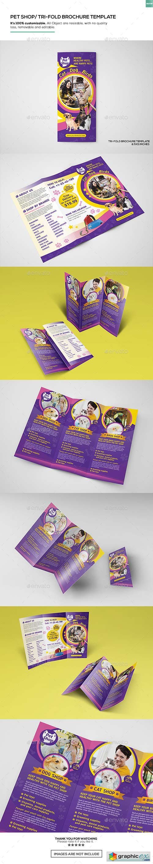 Pet Store/ Trifold Brochure Template