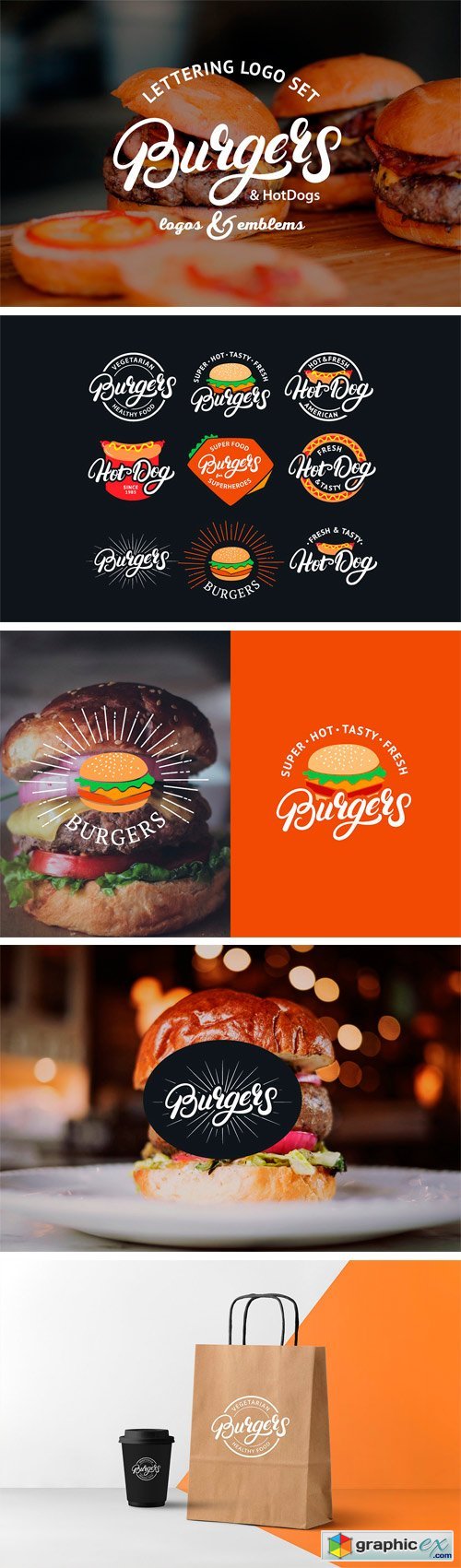 Burgers Logo Set
