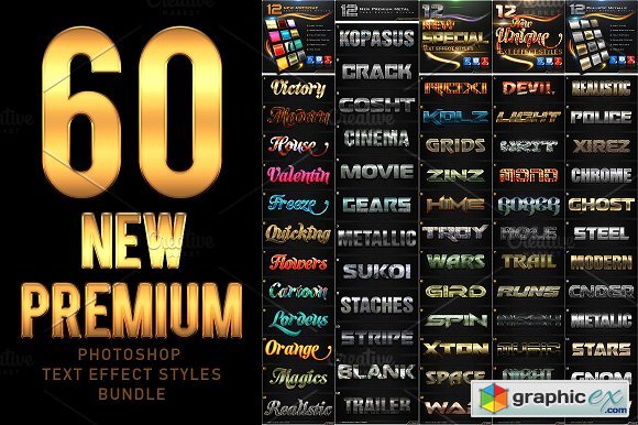 60 New Premium Text Effect Styles