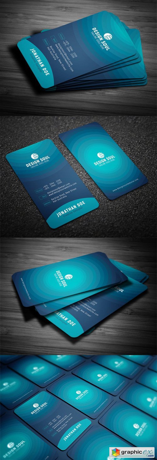 Blue Modern Business Card