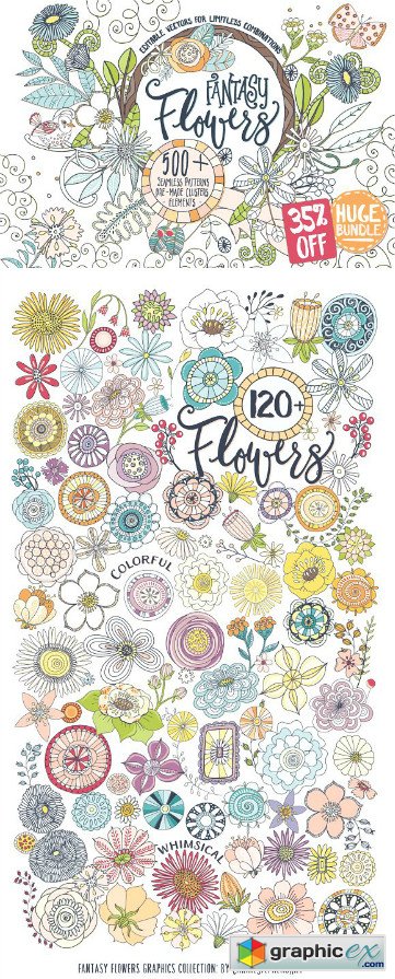 Fantasy Flowers - Floral Design Set