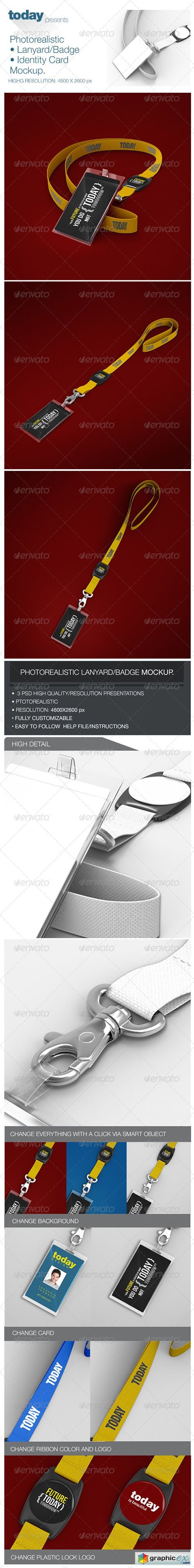 Download Photorealistic Lanyard Badge Mockup Free Download Vector Stock Image Photoshop Icon PSD Mockup Templates