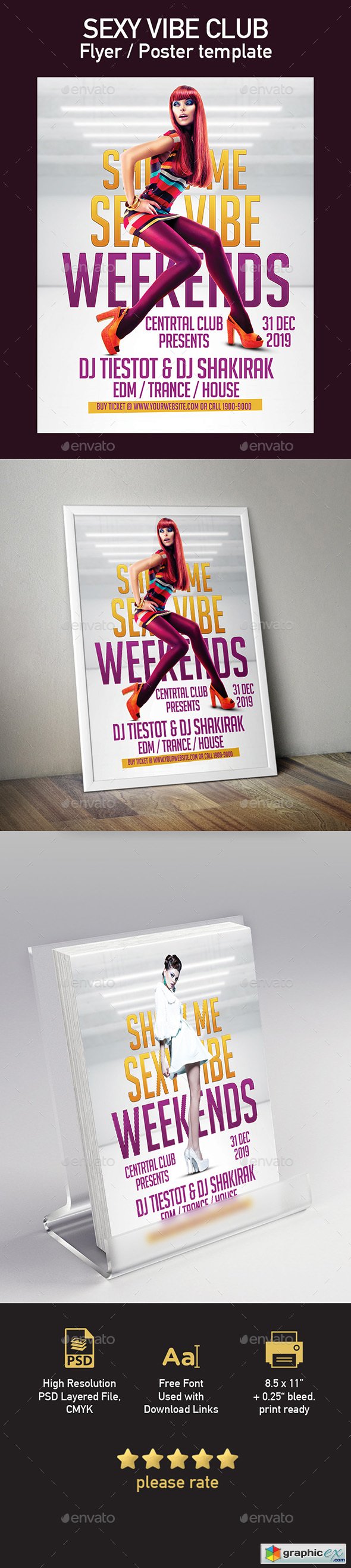 Sexy Vibe Club Flyer Poster Template