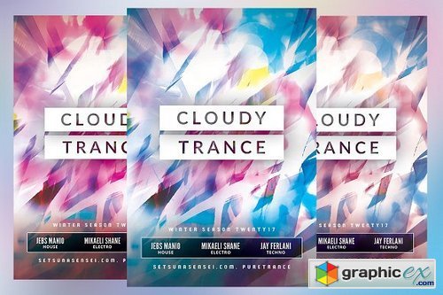 Cloudy Trance Flyer