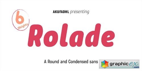 Rolade Font Family - 12 Fonts