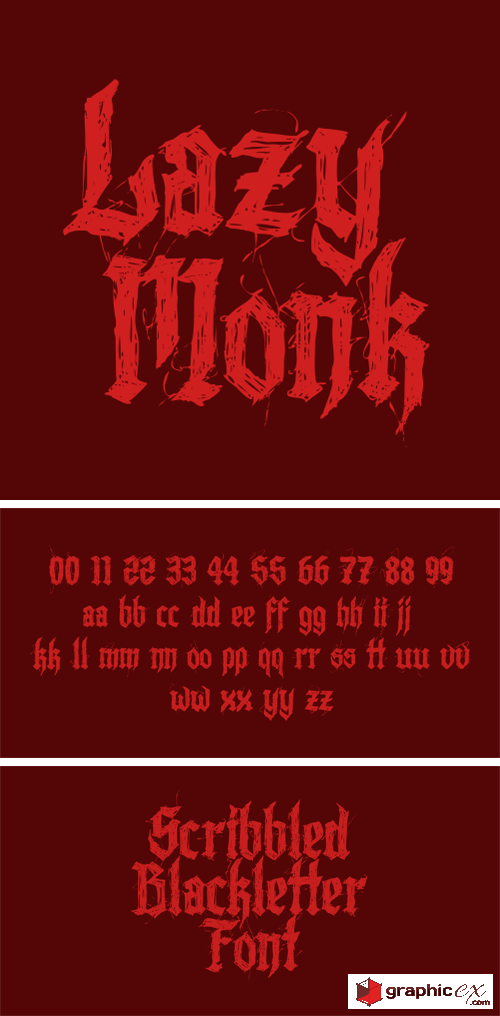 Lazy Monk Font