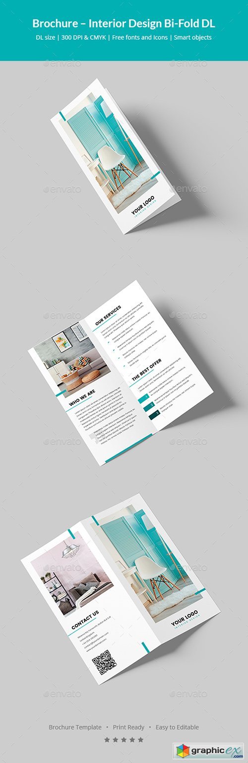 Brochure  Interior Design Bi-Fold DL