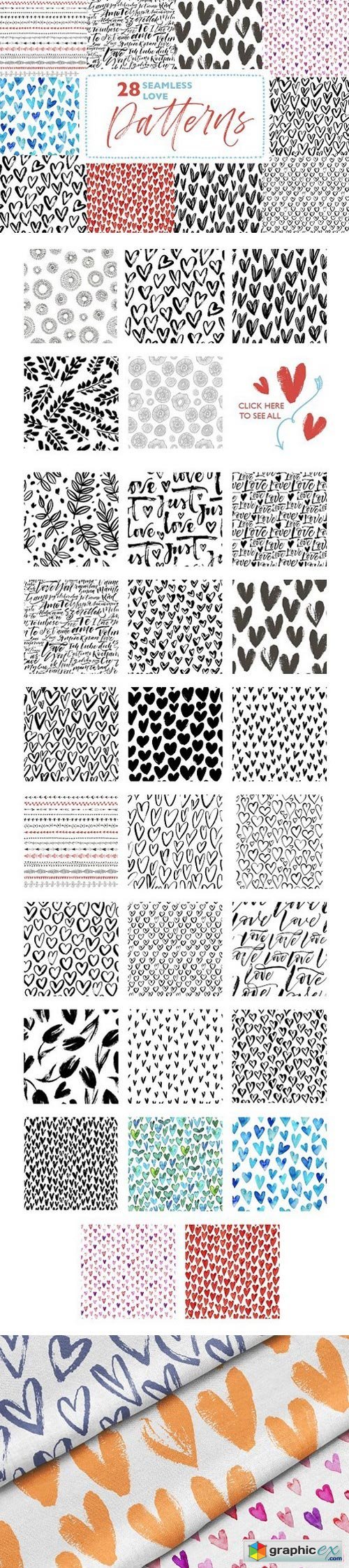 28 seamless love patterns