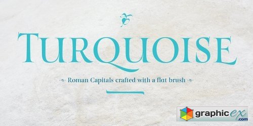 Turquoise Font