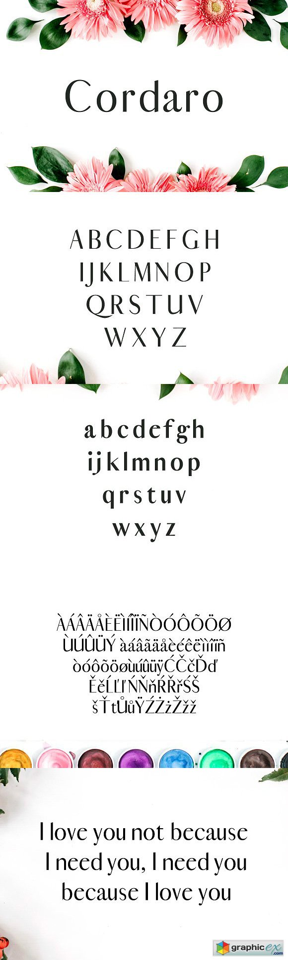 Cordaro Sans Serif Typeface