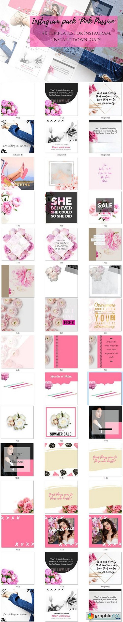 Instagram pack "Pink Passion"