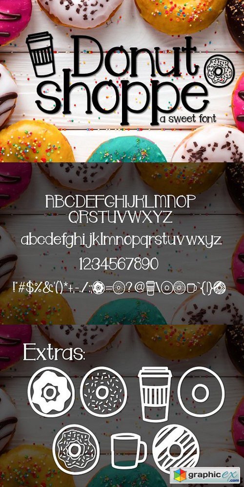 Donut Shoppe a sweet Font