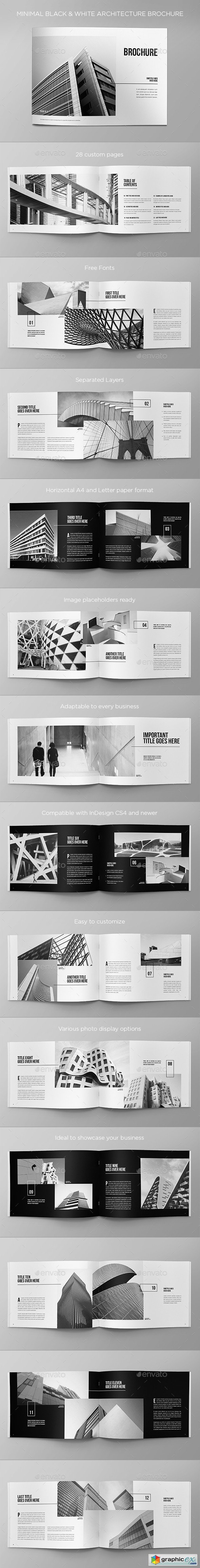 Minimal Black & White Architecture Brochure