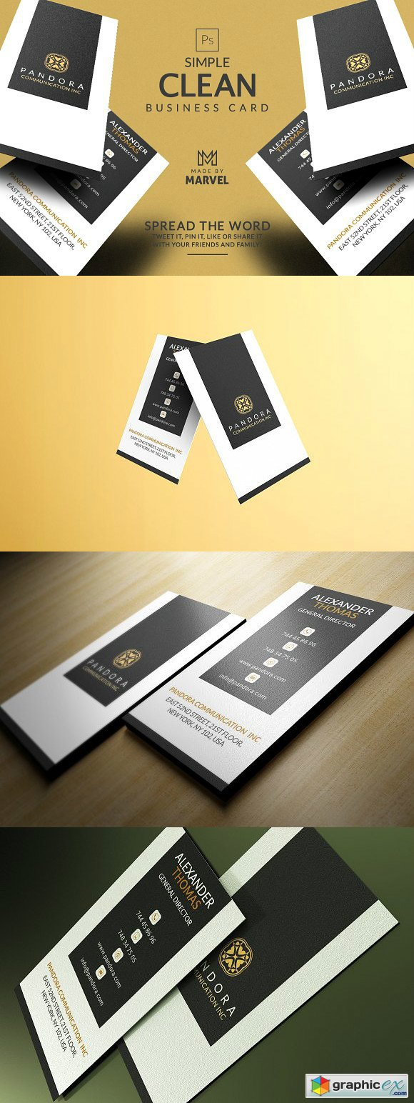 Simple Clean Business Card 1777074