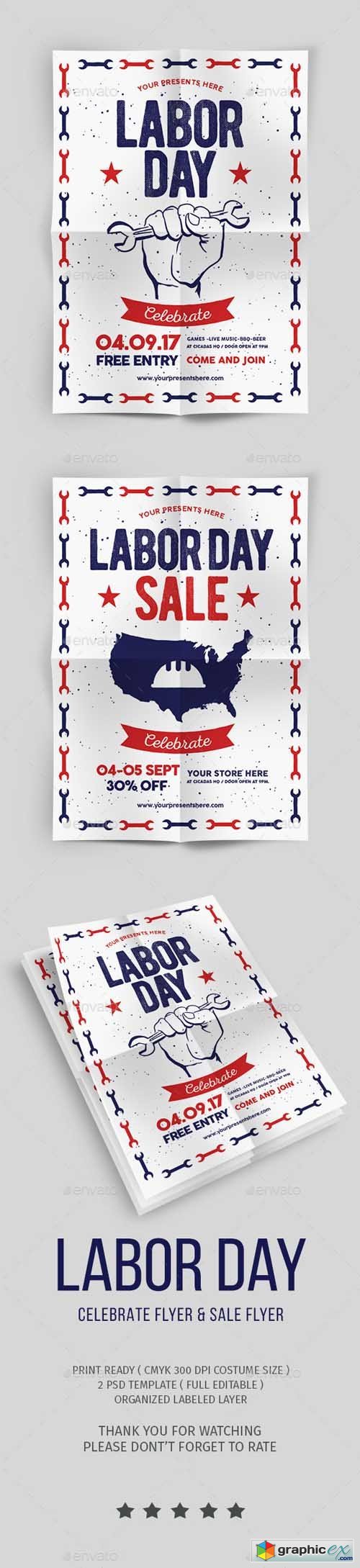 Labor Day Flyer & labor Day Sale Flyer