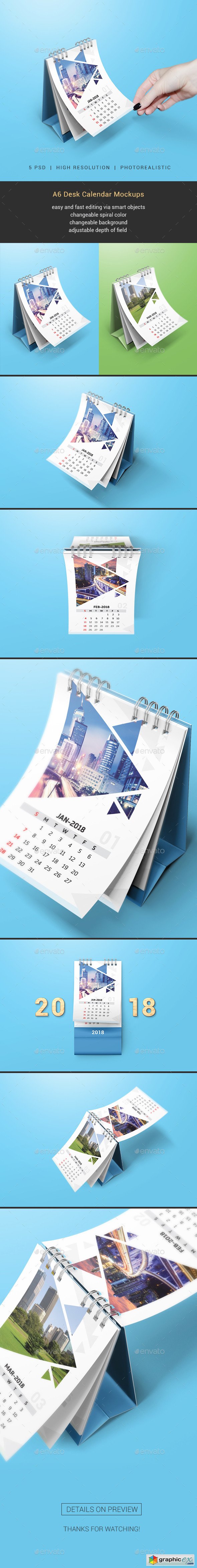 Desk Calendar Mockups 20516927
