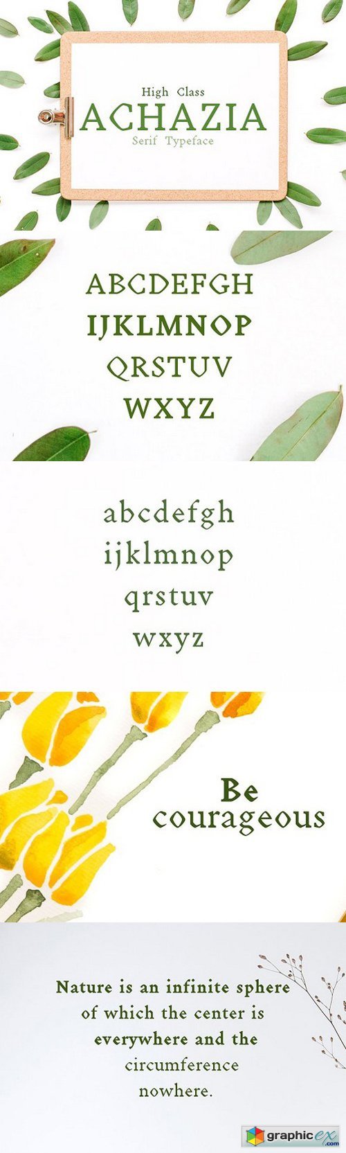 Achazia Serif Typeface