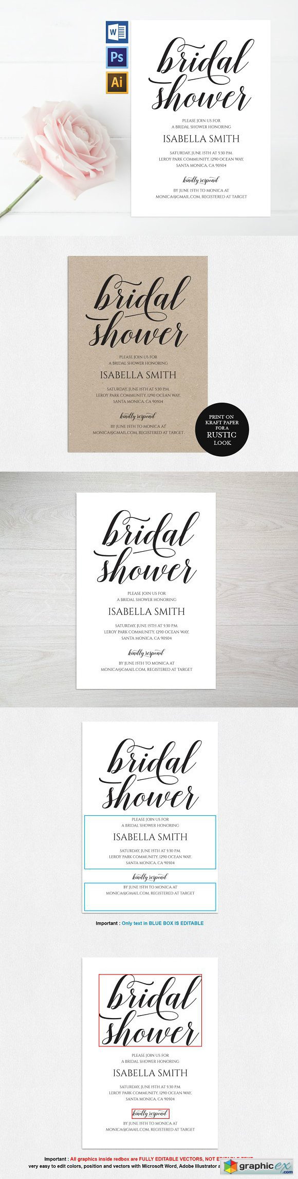 Bridal Shower Invitation Wpc309