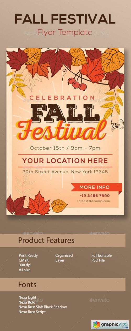 Fall Festival Flyer Template 13181451
