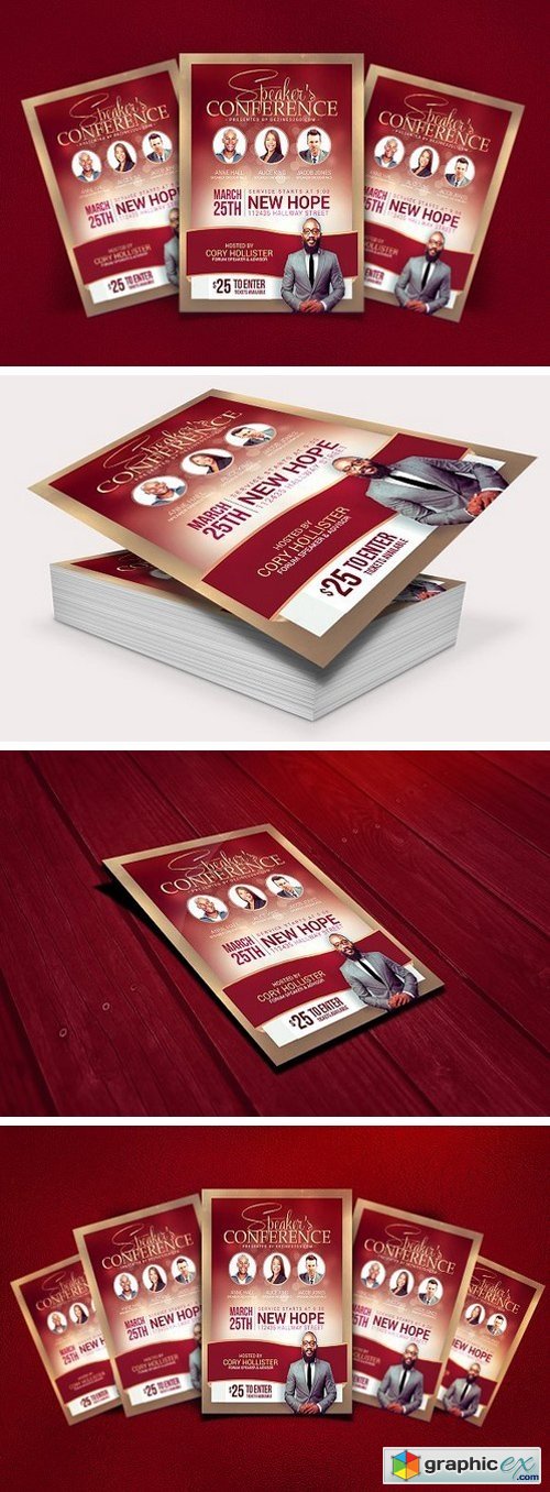 Speakers's Conference Flyer Template