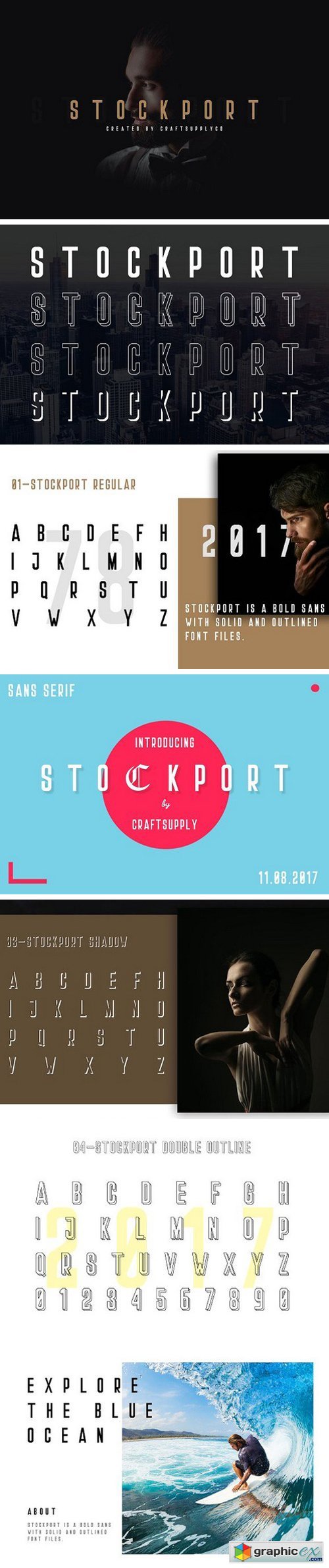 Stockport Font + Bonus Logo