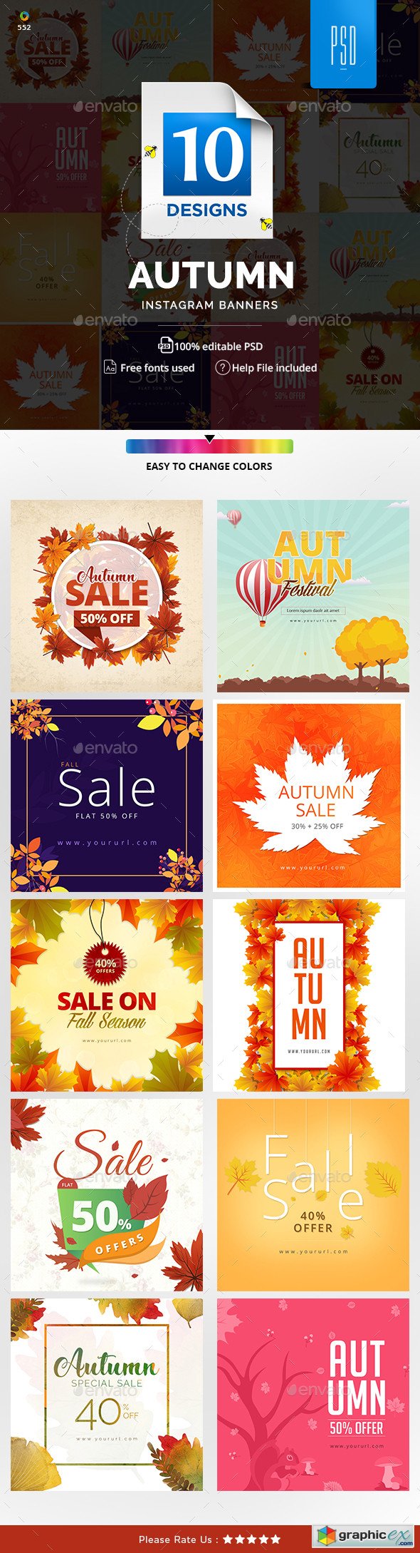 Autumn Sale Instagram Templates