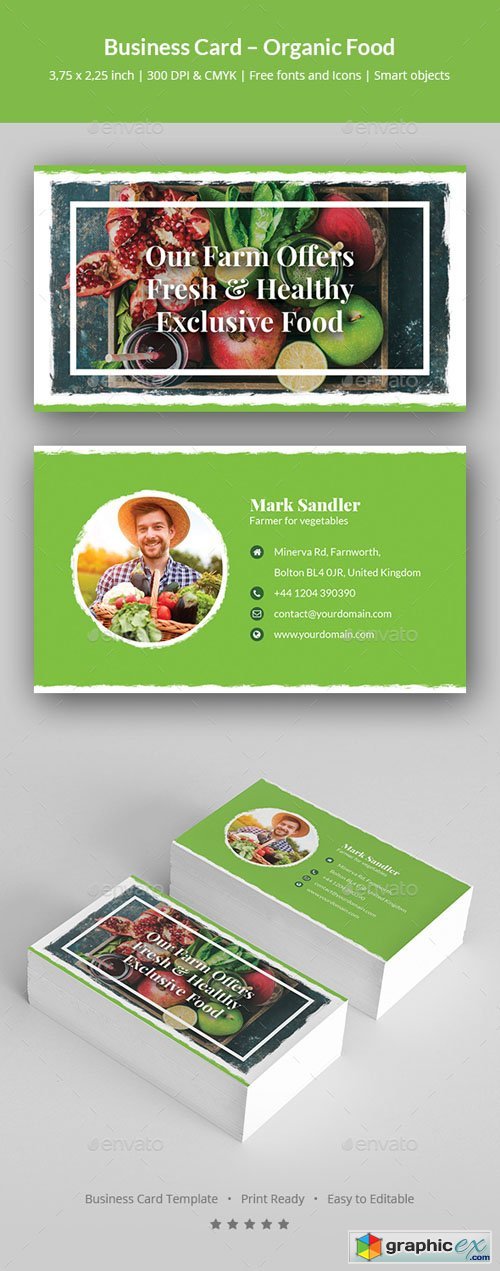 Business Card  Organic Food