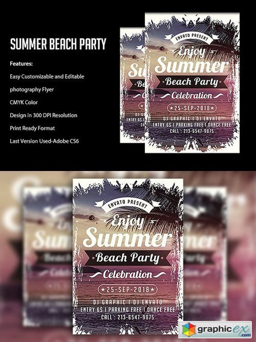 Summer Party Flyers Templates