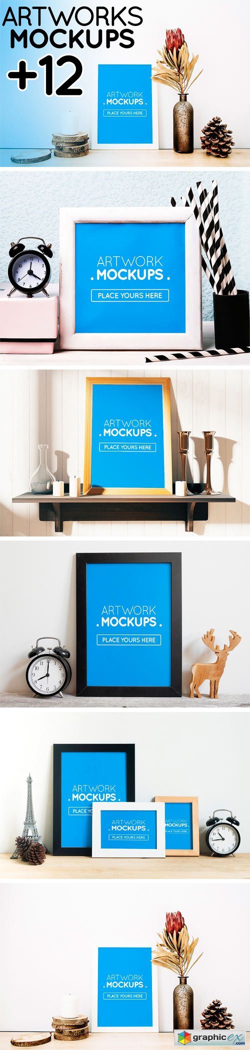 +12 Posters , Frames Mockups Vol 2
