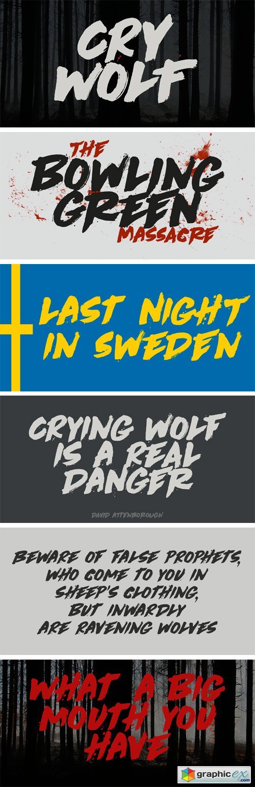 Cry Wolf Font Family