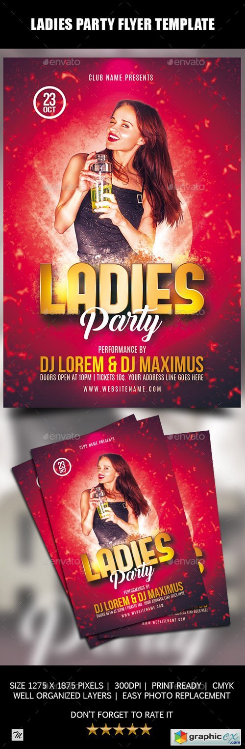 Ladies Party Flyer Template