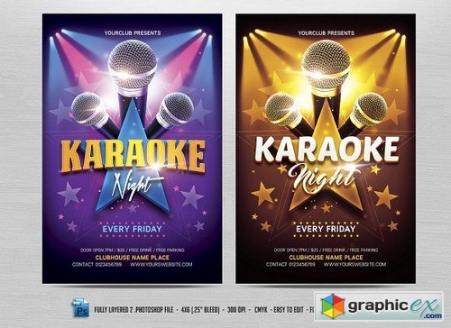 Karaoke Night Flyer 655064