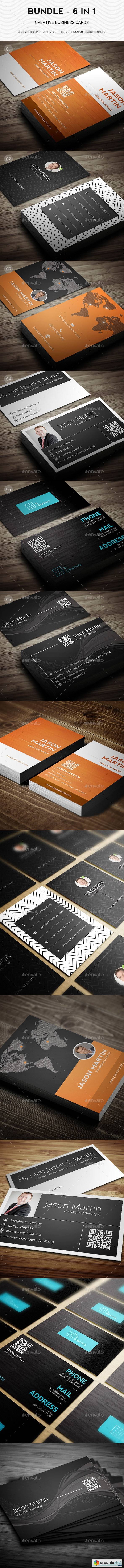 Bundle - Pro 6 in 1 - Creative Business Cards - B49