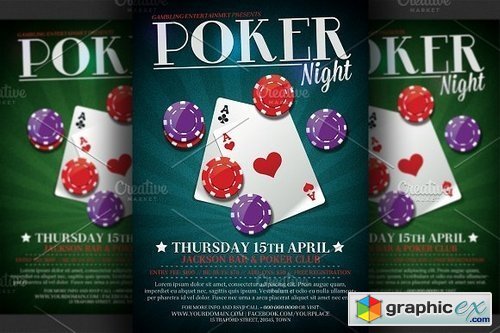 Poker Night Flyer Template 62028