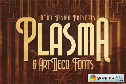 Plasma - ArtDeco Style Font 1089538