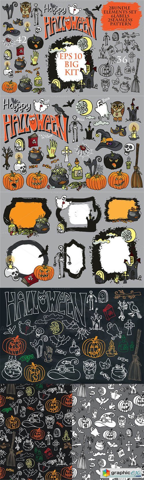 Big Halloween Doodle Kit
