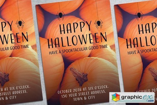 Halloween Party Poster Mockup 1834366