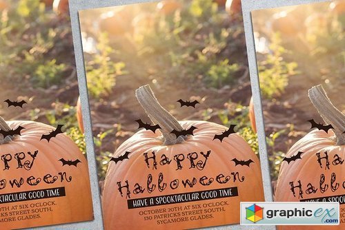 Halloween Party Poster Mockup 1834387