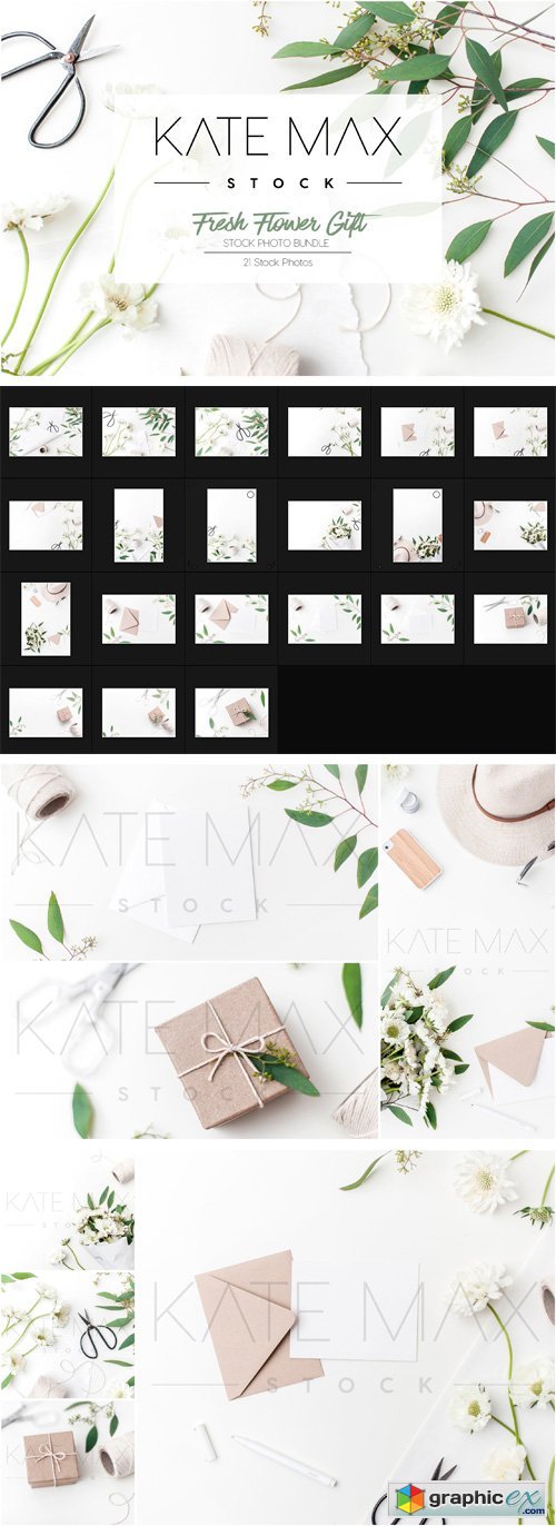 Flower Gift Wrap Stock Photos