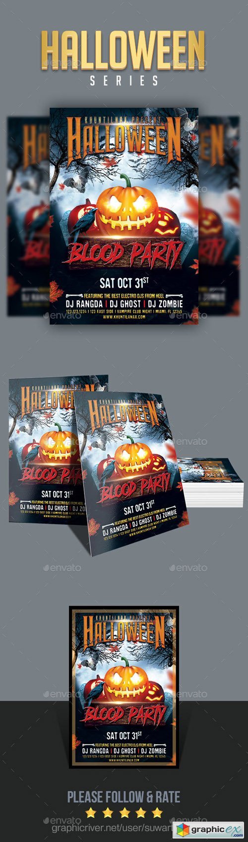 Halloween Blood Party Flyer