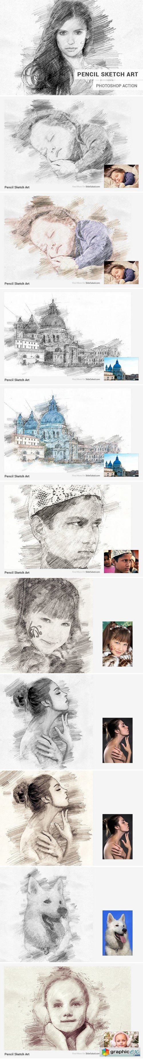 Pencil Sketch Art Photoshop Action