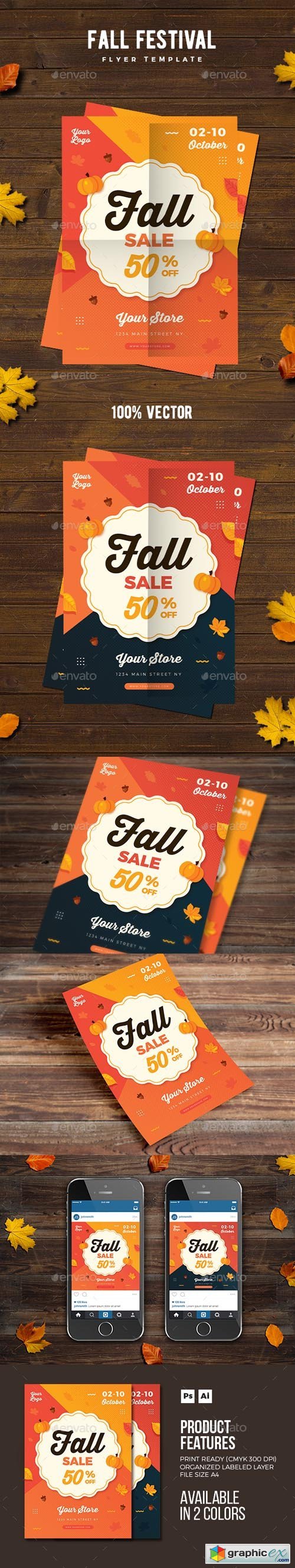 Fall Sale Flyer + Instagram Post