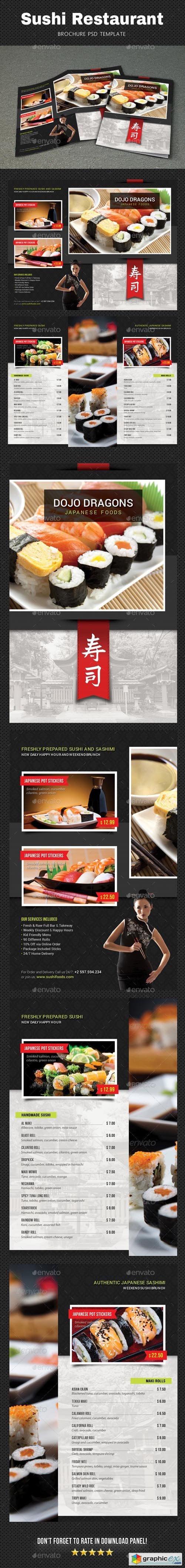 Sushi Menu Brochure